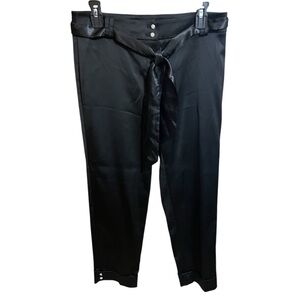 White House Black Market Black Dress Pants With Bow Belt